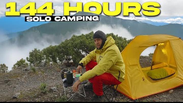 144 horas SOBREVIVIENDO entre LAS MONTAÑAS - (SOLO CAMPING 6 días COMPLETO)