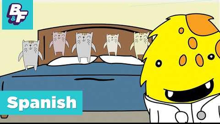 Five Little Kittens Jumping on the Bed (Cinco Gatitos Saltando en la Cama) � BASHO & FRIENDS