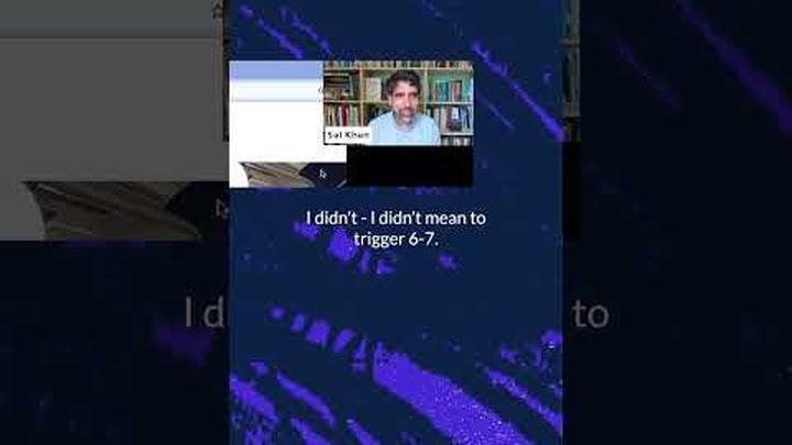 Even Sal fell into the 6 7 trend �