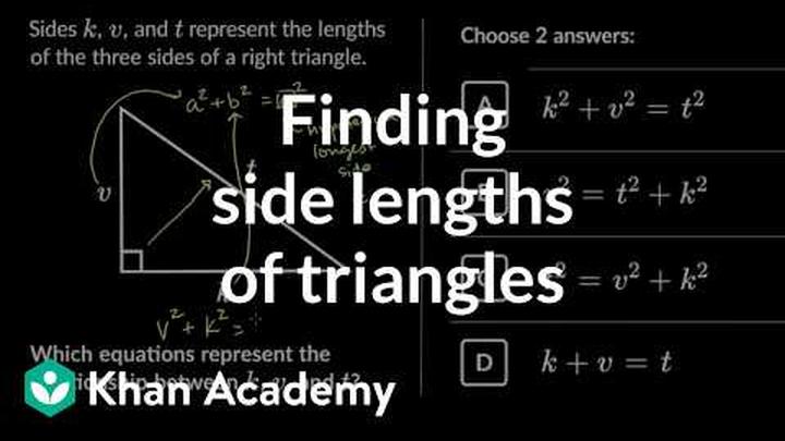 Finding side lengths of triangles | 8th grade math (IM® v.360 aligned) | Khan Academy