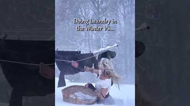 Doing Laundry In The Winter VS. Doing Laundry In The Summer