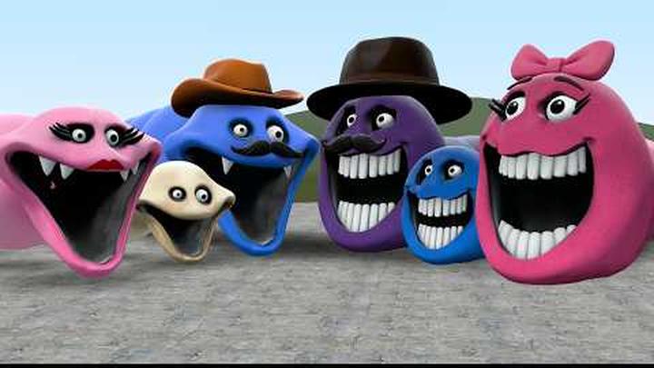 ROBLOX HUNGRY WORM FAMILY VS HUNGRY SNAKE FAMILY!! (Garry's Mod)