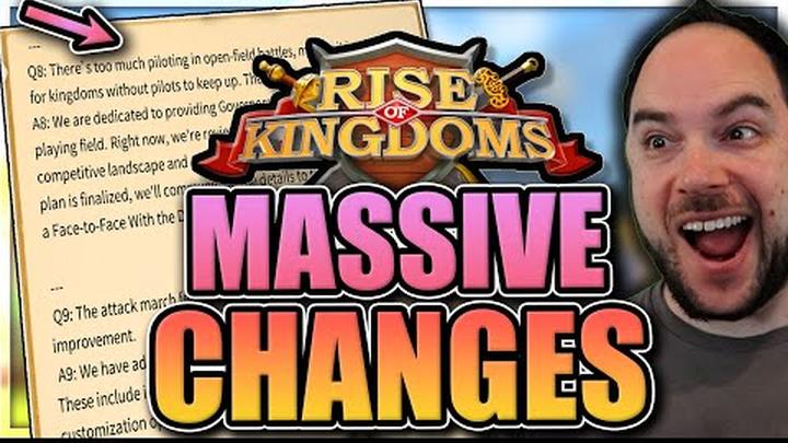 ROK will change forever [most transparent Q&A to date?] Rise of Kingdoms