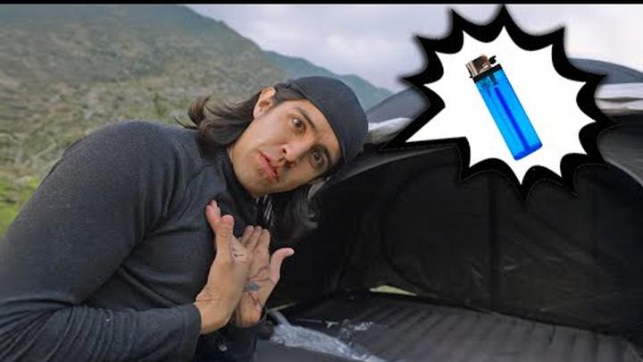 Noche de CAMPING pero olvide el ENCENDEDOR