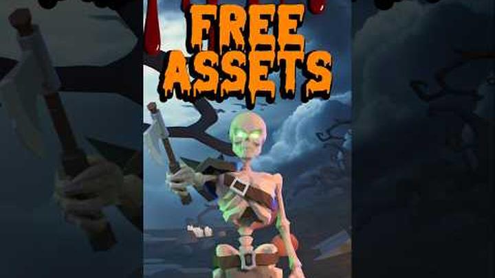 Dare to Download These FREE Halloween Assets!? � #Shorts #GameDev #IndieDev