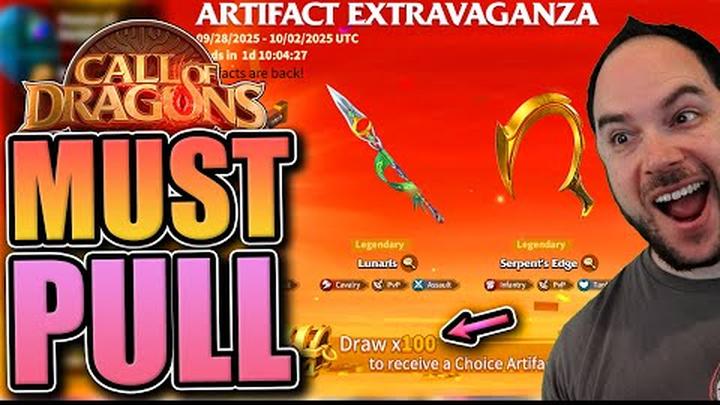 Artifact Extravaganza is OP [gems to artifacts, choice chest] Call of Dragons
