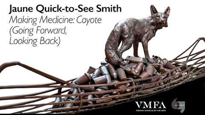 Jaune Quick-to-See Smith, Making Medicine: Coyote (Going Forward, Looking Back)