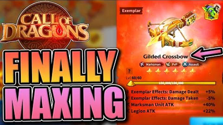 Finally maxing Gilded Crossbow [forge of light] Call of Dragons