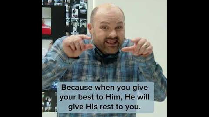 Give your BEST to God and leave the REST for God!