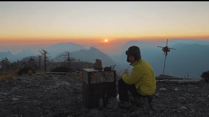 CAMPING con AMANECER y CAFÉ platicando de LA VIDA