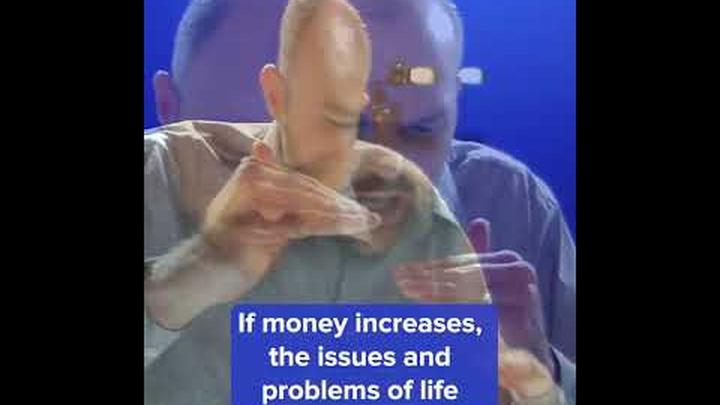 MONEY may solve one problem but it will create another…