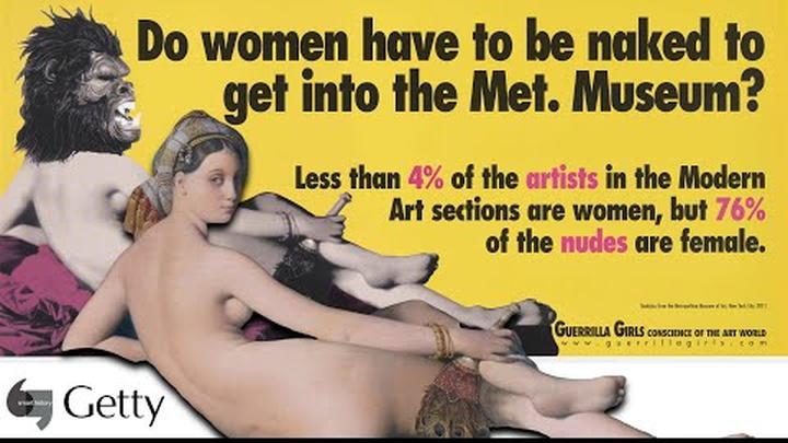 Guerrilla Girls, "Do women have to be naked to get into the Met. Museum?” (Getty Conversations)