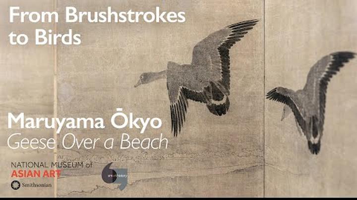 From Brushstrokes to Birds: Maruyama Ōkyo, Geese Over a Beach