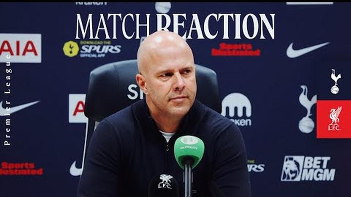 Isak & Bradley Update | Arne Slot Reacts To Tottenham 1-2 Liverpool | Premier League